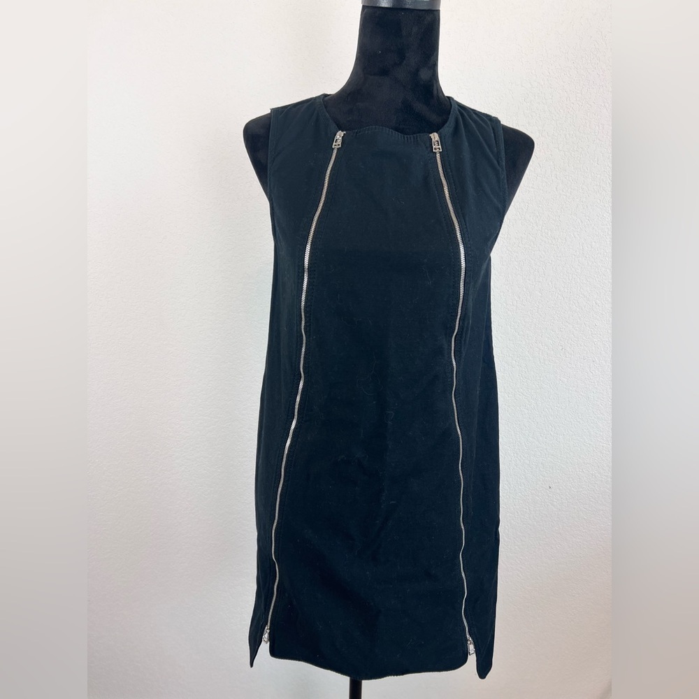 Robert Rodriguez Black Zip Detail Dress Size 6